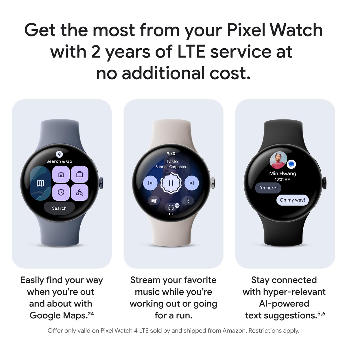 Google Pixel Watch 4 (45mm) - Smartwatch - Obsidian Active Band - Wi-Fi - Unboxed