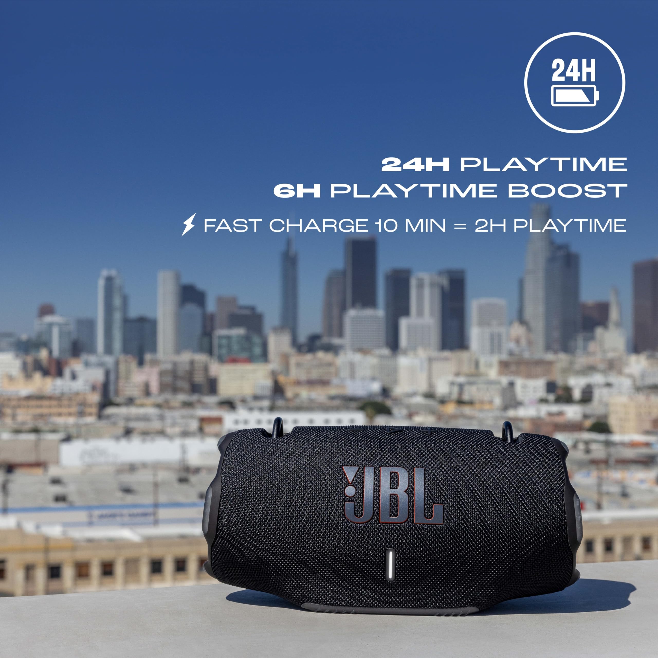 JBL Xtreme 4 Portable Bluetooth Speaker, ProSound with Powerful Bass Radiators, AI Sound Boost, Built-in Powerbank, Multispeaker Connection by Auracast, IP67, Replacable Battery, Fast Charging - Unboxed