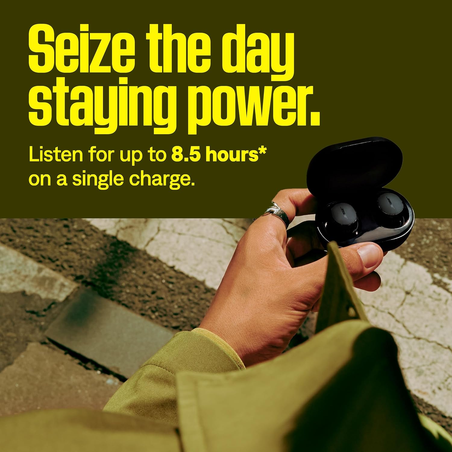 Bose New QuietComfort Wireless Noise Cancelling Earbuds, Lifestyle Bluetooth Earbuds with Active Noise Cancellation, Up to 8.5 Hours of Battery Life, Black