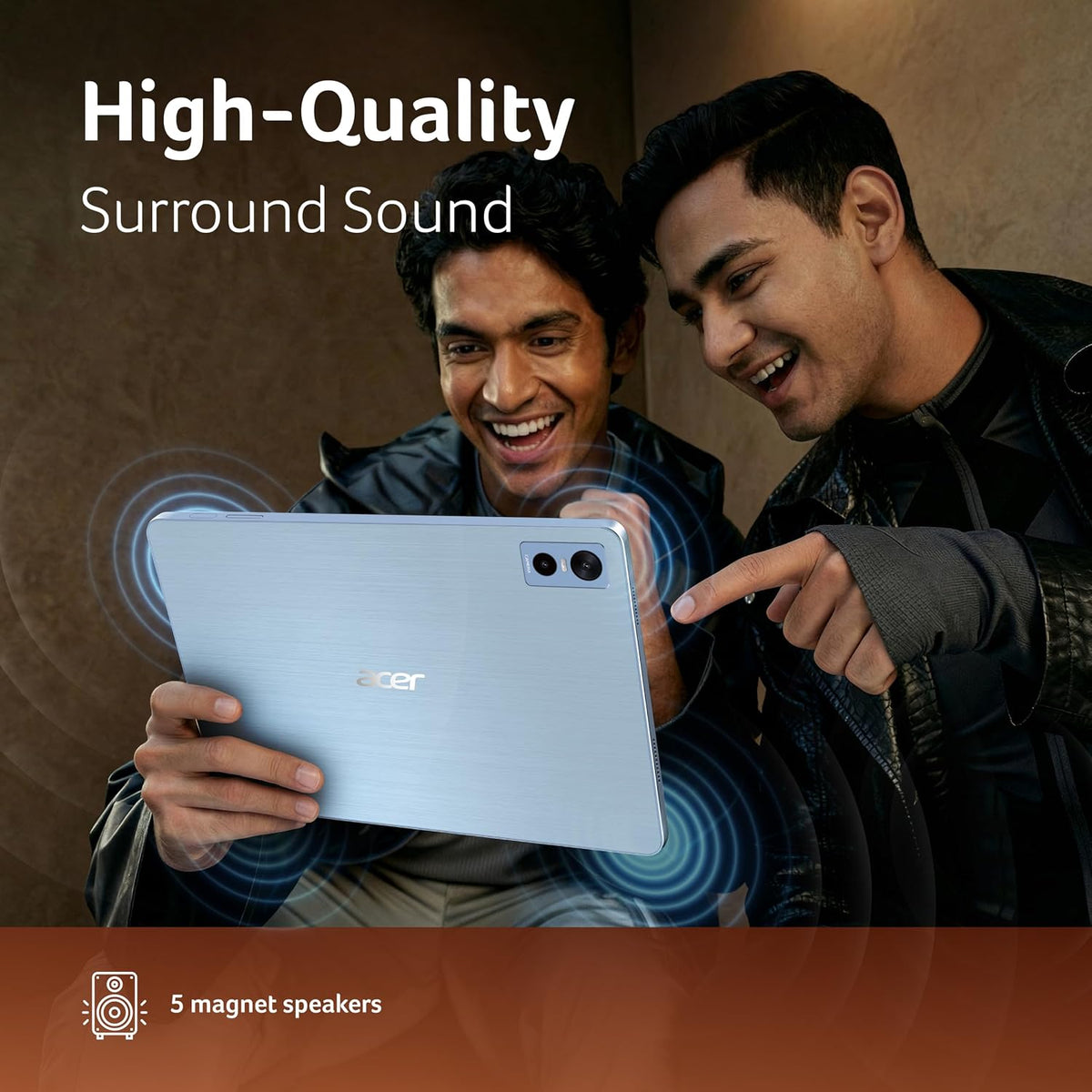 Acer Iconia Tab11 | 11.45" | 2.2K IPS Display, 450 Nit | Quad Speakers | 8GB + 128GB (Expandable) | Wi-Fi + (Calling) | Fingerprint Reader| Slim Metal Body| Blue - Unboxed
