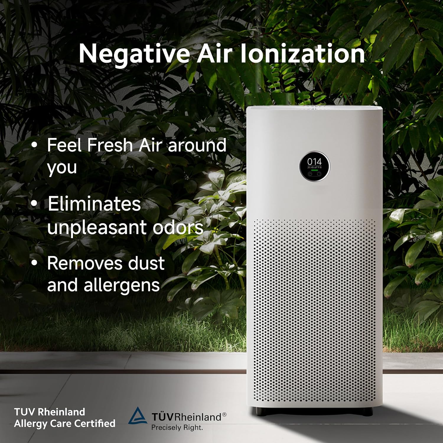 Xiaomi Smart Air Purifier 4, Best Purified Air Delivery Rate 387 m3/hr, True HEPA, traps 99.99% Virus, High coverage: 516 Sq Ft, Fast Purification in 7 Mins, RoHS & Allergy Care Certified, Alexa&GA