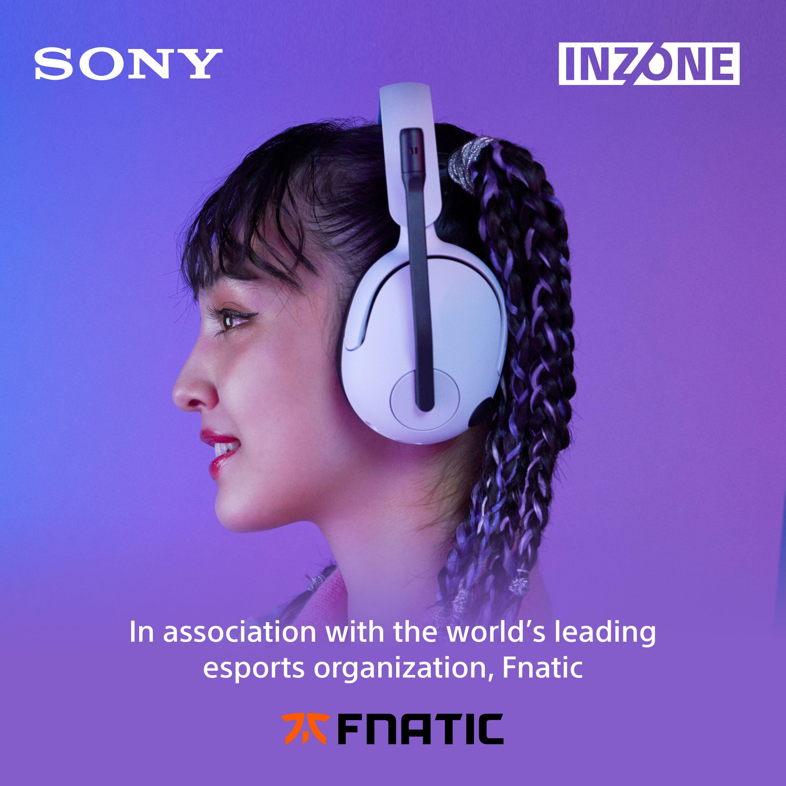 Sony INZONE H5 Wireless Gaming Headset, 360 Spatial Sound, Works with PC, PS5, 28 Hour Battery, 2.4Ghz Wireless and 3.5mm Audio Jack, Bidirectional Boom Microphone, 40mm Drivers - Unboxed