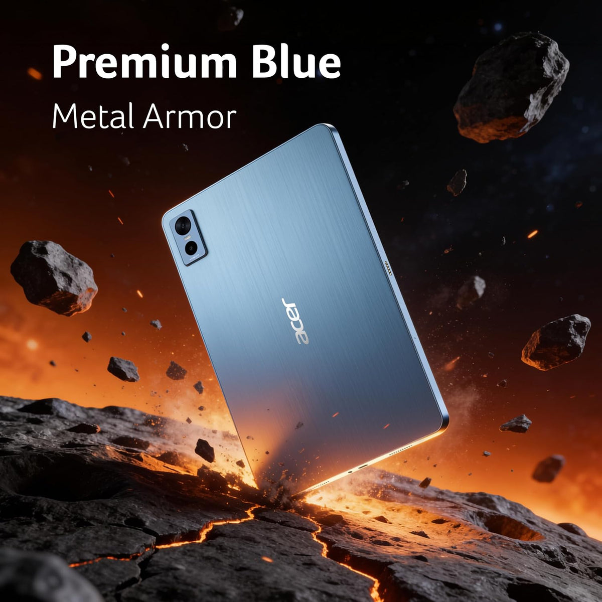Acer Iconia Tab11 | 11.45" | 2.2K IPS Display, 450 Nit | Quad Speakers | 8GB + 128GB (Expandable) | Wi-Fi + (Calling) | Fingerprint Reader| Slim Metal Body| Blue - Unboxed