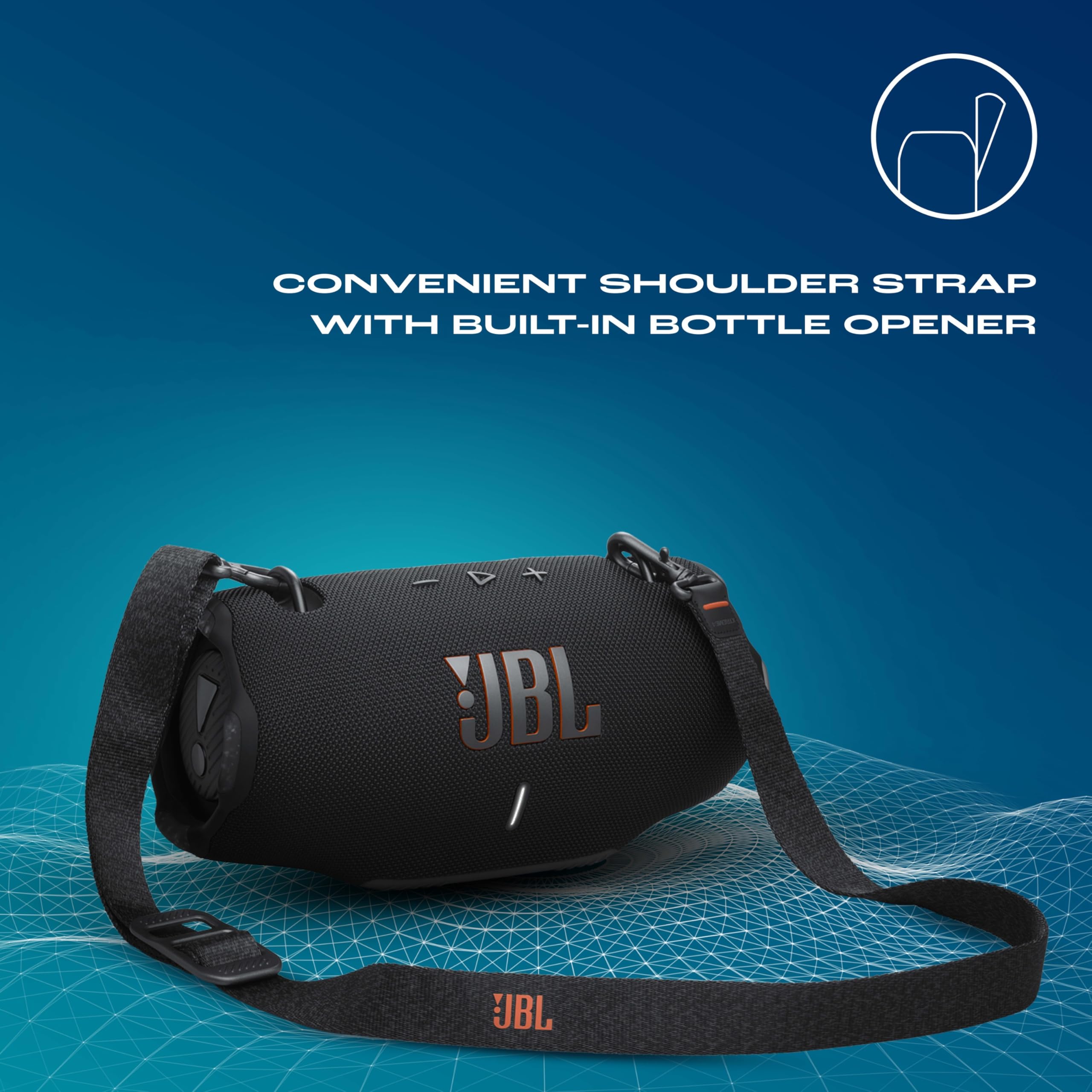 JBL Xtreme 4 Portable Bluetooth Speaker, ProSound with Powerful Bass Radiators, AI Sound Boost, Built-in Powerbank, Multispeaker Connection by Auracast, IP67, Replacable Battery, Fast Charging - Unboxed