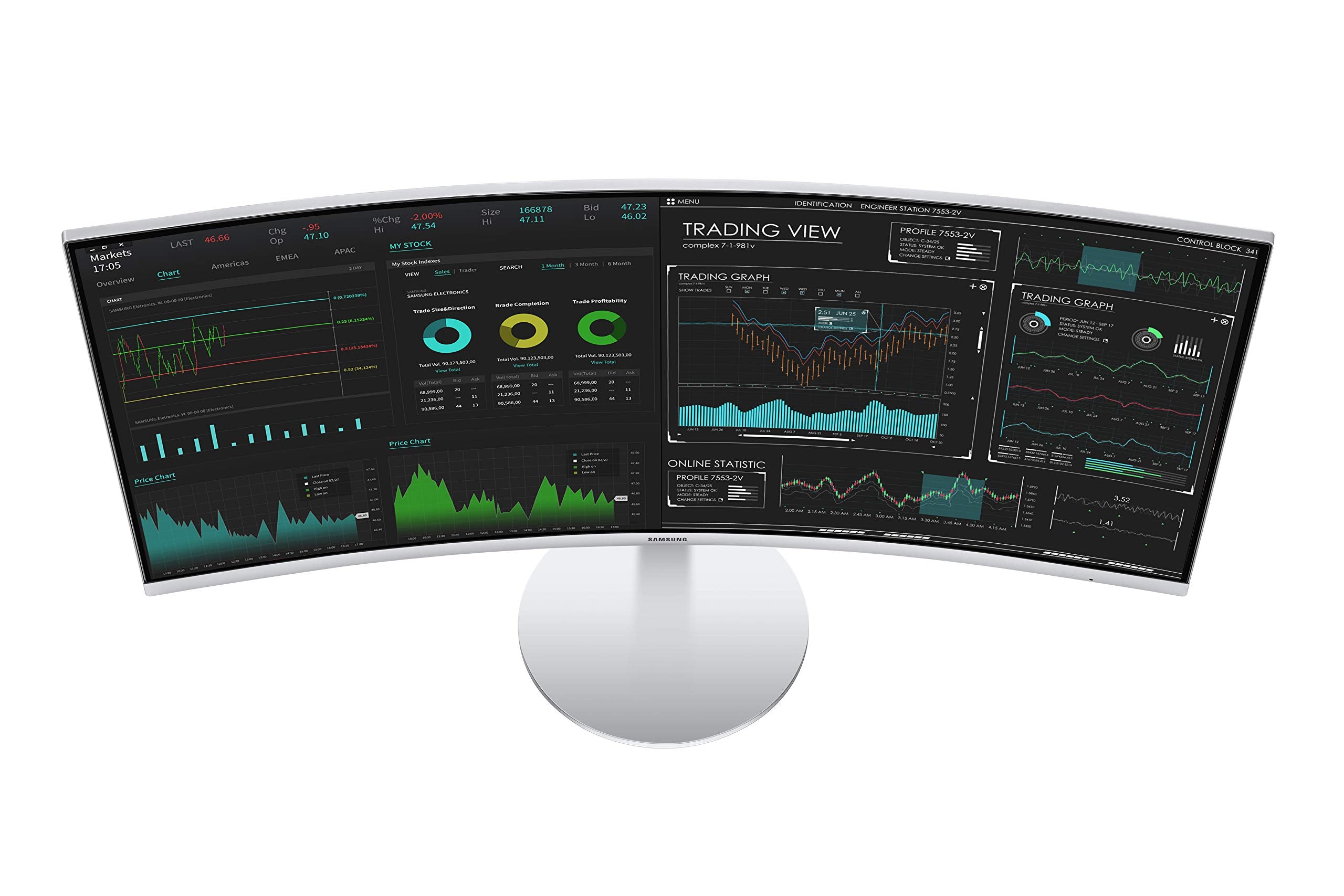 Samsung 34"(86.4cm) ViewFinity S6 Curved Monitor with Thunderbolt 4|Ultrawide WQHD 3440 X 1440|100hz|SRGB 115%|LAN Port|Speaker|KVM Switch|PIP|PBP|HDR10|HAS Swivel|LS34C650TAWXXL|Warm White - Unboxed