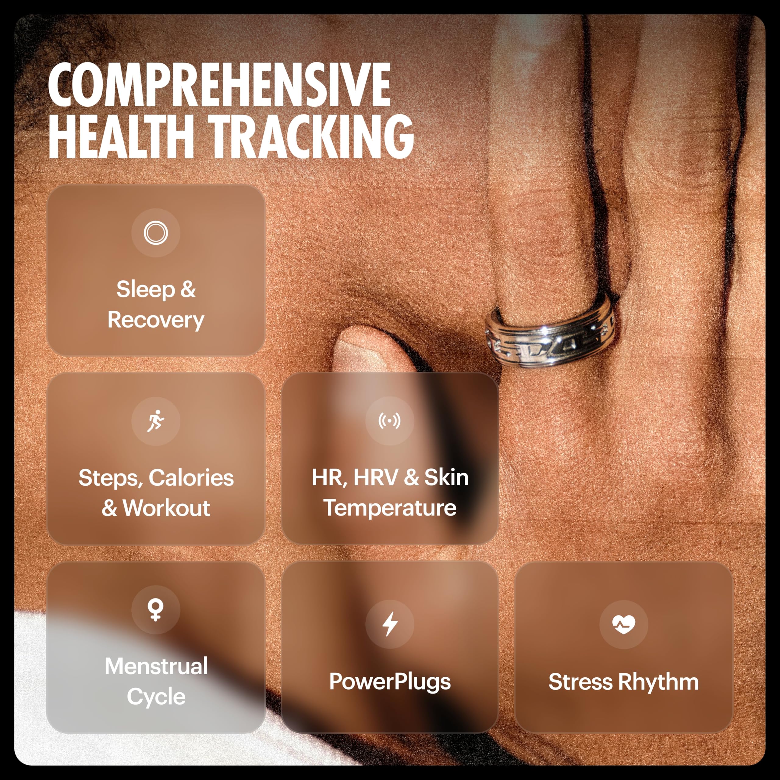 ULTRAHUMAN Ring AIR Smart Ring -Track Sleep, HRV & Stress, No subscription | 2.4g With 100m Water-Resistance, Recovery & Fitness Tracker, Cycle & Ovulation Tracking, Lifetime Free App Access