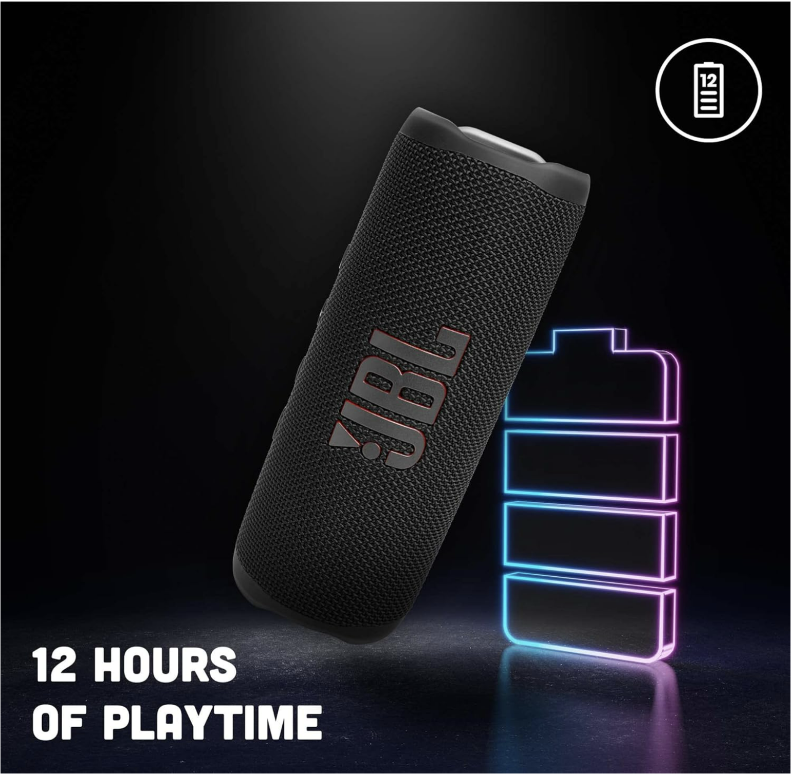 JBL Flip 6 Wireless Portable Bluetooth Speaker Pro Sound, Upto 12 Hours Playtime, IP67 Water & Dustproof, PartyBoost & Personalization App (Without Mic) - Unboxed