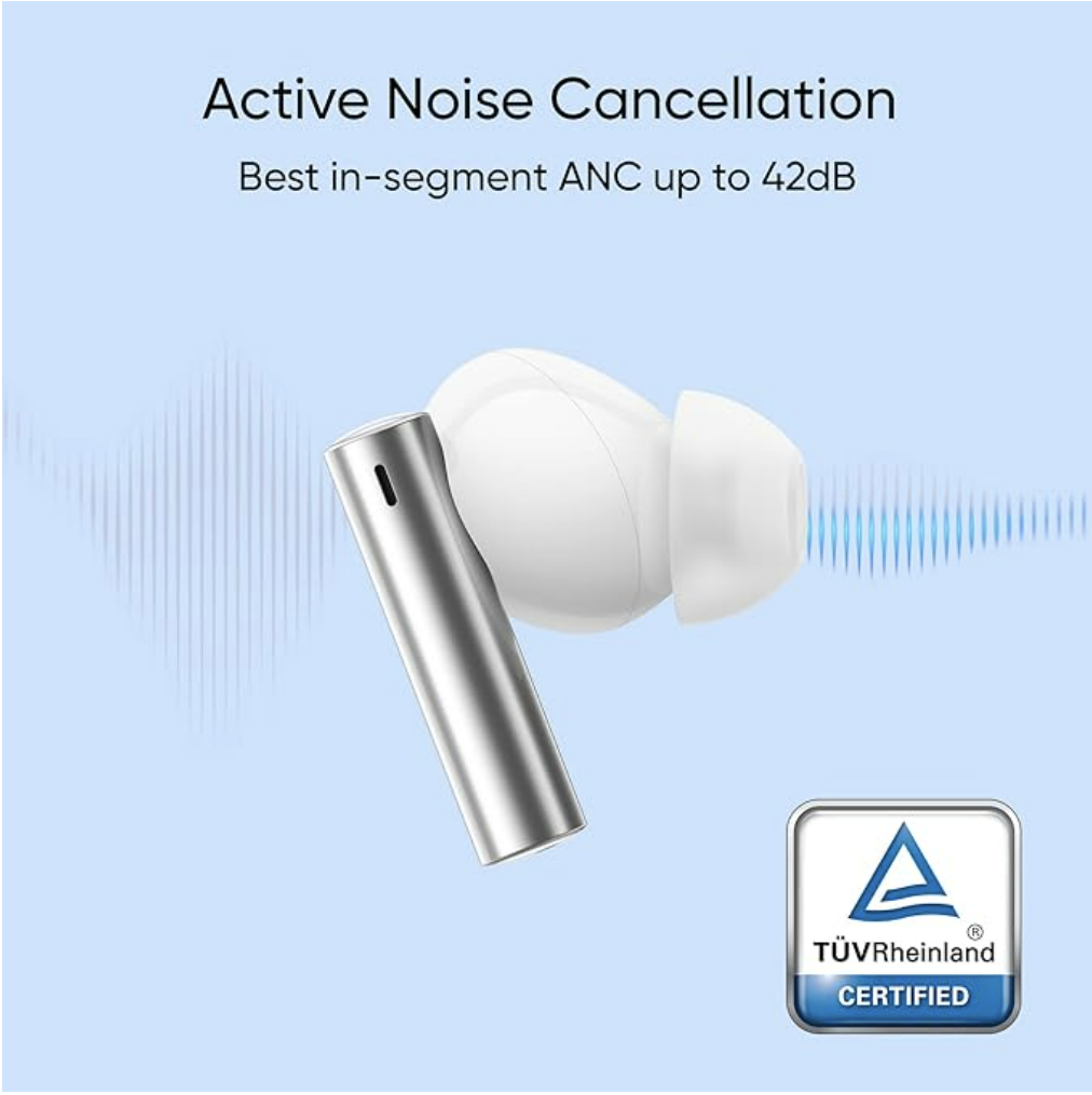 realme Buds Air 3 True Wireless in-Ear Earbuds with 42dB Active Noise Cancellation (ANC), Dual Device Pairing and 30 hrs Playtime with Fast Charging - Unboxed