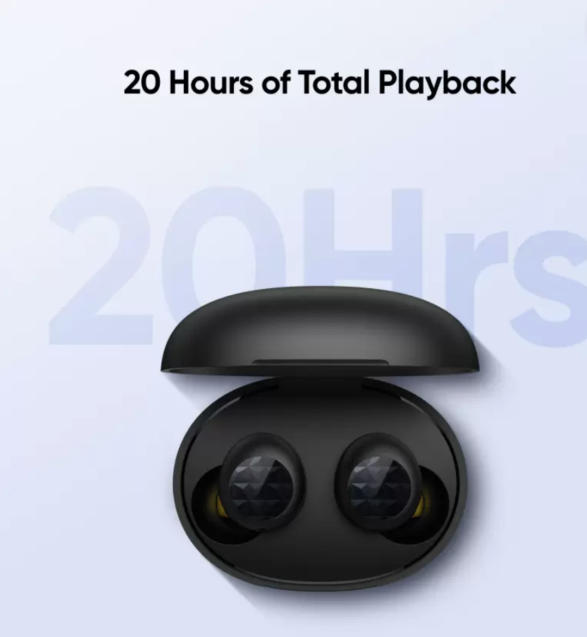 Realme Buds Q2 Neo with Environment Noise Cancellation (ENC) Bluetooth Headset (Black, True Wireless) (Unboxed)