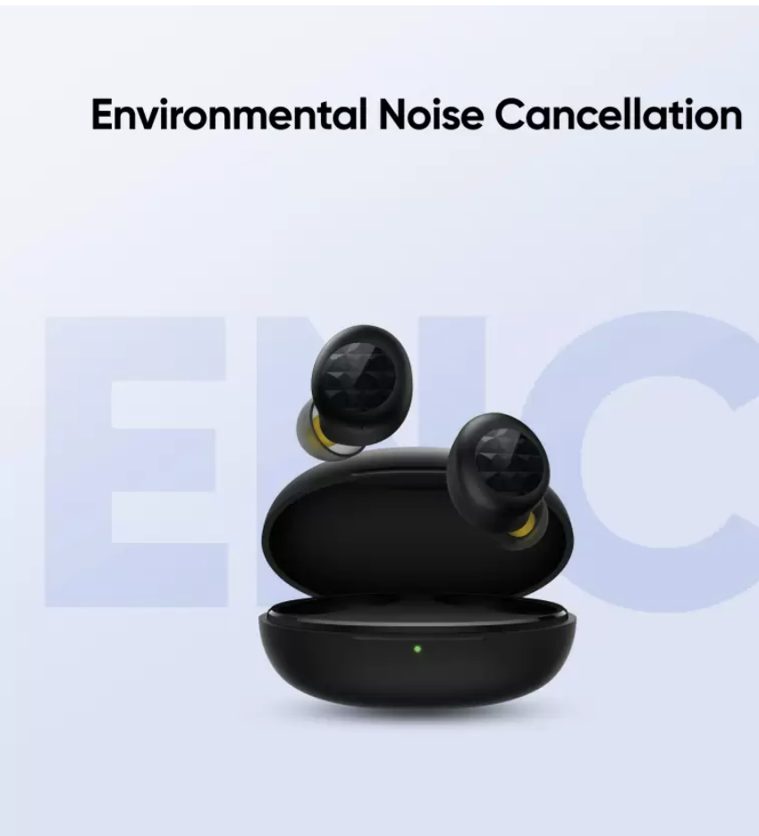 Realme Buds Q2 Neo with Environment Noise Cancellation (ENC) Bluetooth Headset (Black, True Wireless) (Unboxed)