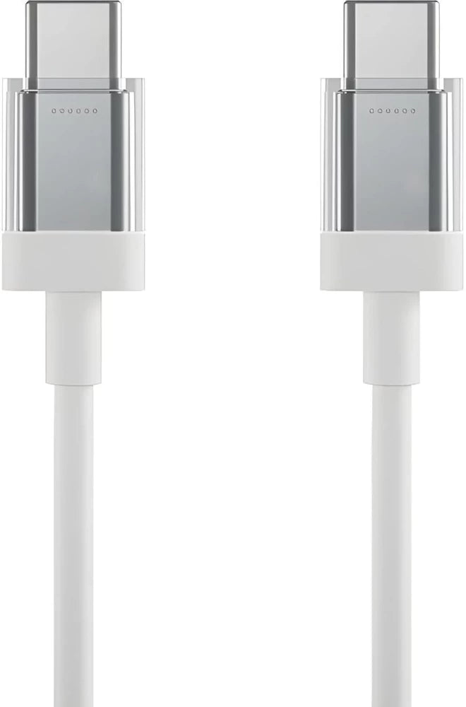 Nothing Original 45W Type-C to C Fast Charging Cable Compatible with Nothing Phone 2/2A/2A Plus/1/Cmf Phone 1/Galaxy S24 Ultra/Cmf/Buds/Laptops & Type C Devices Sync Data Transfer Speed Cable, White