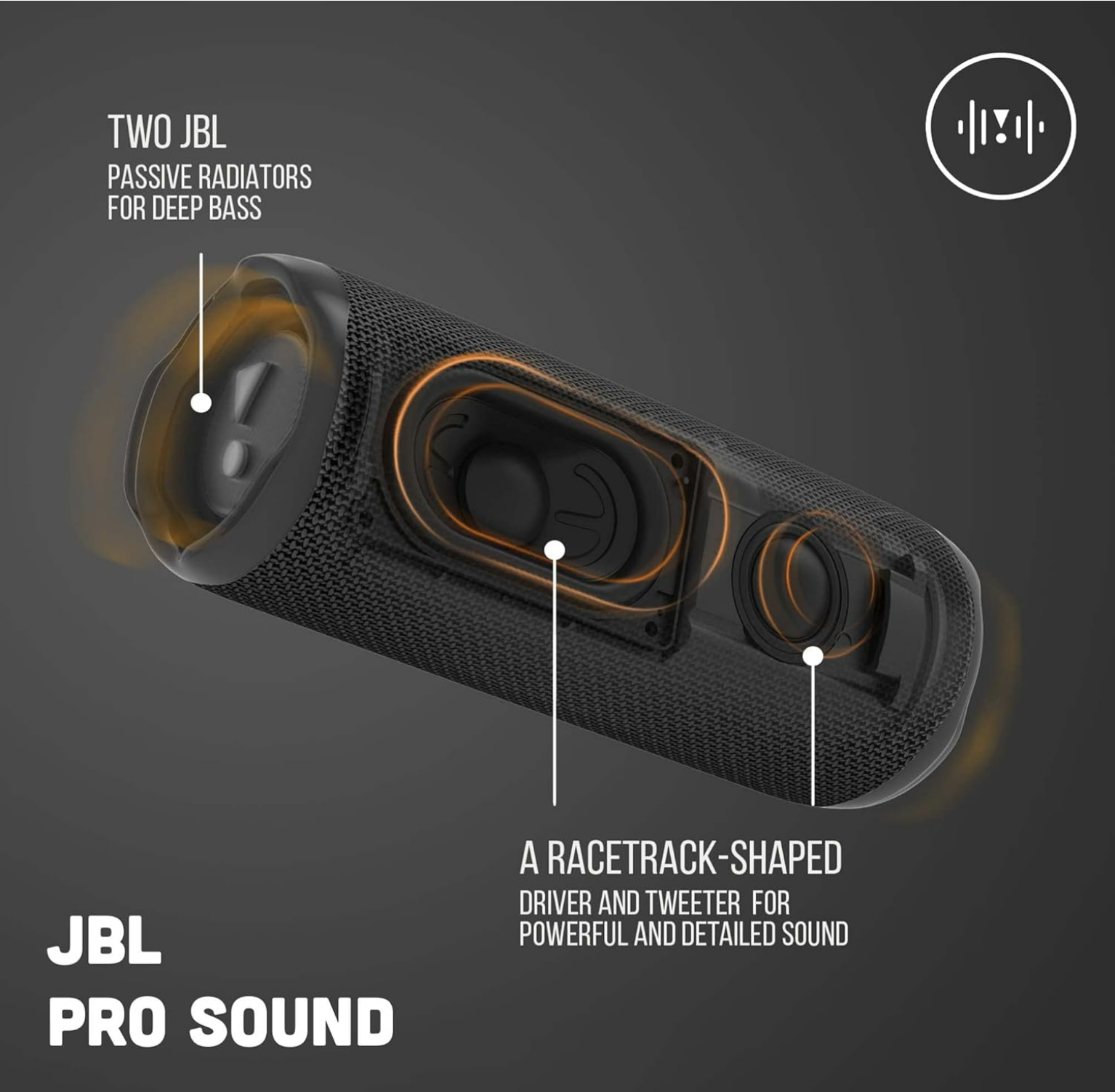 JBL Flip 6 Wireless Portable Bluetooth Speaker Pro Sound, Upto 12 Hours Playtime, IP67 Water & Dustproof, PartyBoost & Personalization App (Without Mic) - Unboxed
