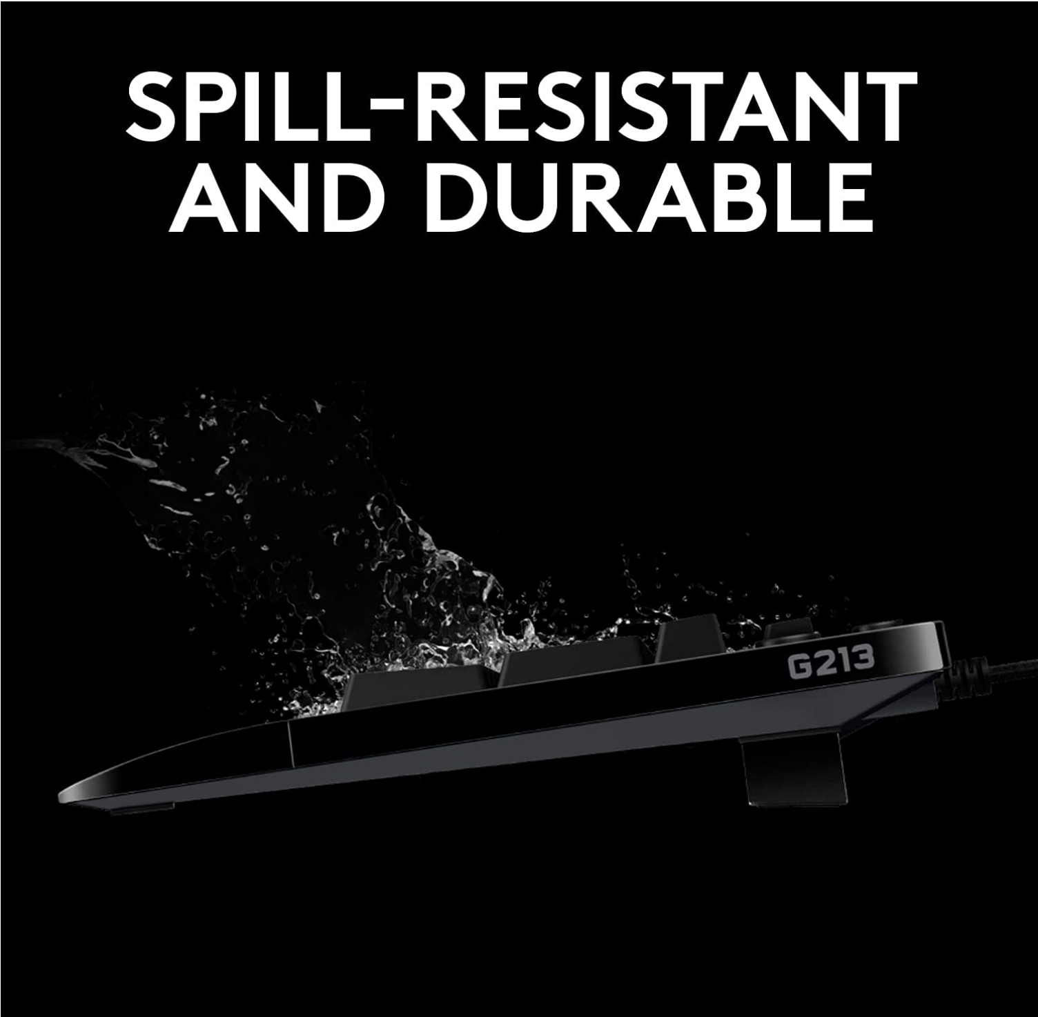 Logitech G213 Prodigy USB Gaming Keyboard, LIGHTSYNC RGB Backlit Keys, Spill-Resistant, Customizable Keys, Dedicated Multi-Media Keys - Unboxed