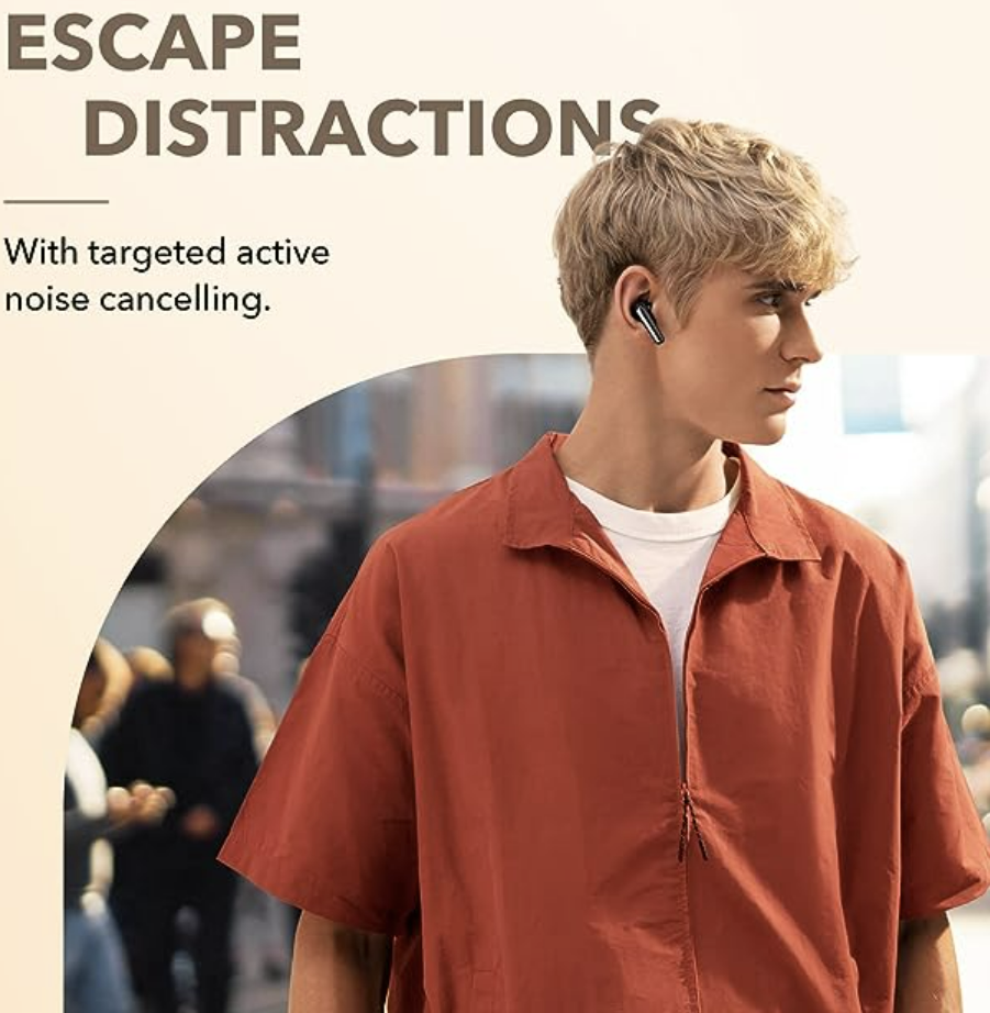 (Open Box) Soundcore Life Note 3 Noise Cancelling In Ear Earbuds, Patented Hybrid Multi-Mode Anc, Tws With 35H Playtime (Black) (Grade - A+)