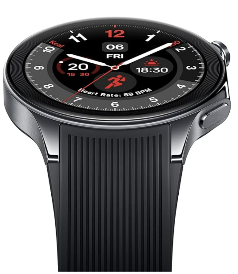 OnePlus Watch 2 with Wear OS4,Snapdragon W5 Chipset,Upto 100 hrs Battery Life,1.43’’ AMOLED Display,Stainless Steel & Sapphire Crystal Build,Dual Frequency GPS,IP68 & Bluetooth Calling - Unboxed