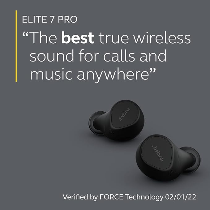 Jabra Elite 7 Pro in Ear Bluetooth True Wireless Earbuds with Active Noise Cancellation, Multipoint Connectivity for Clear Calls with mic - Unboxed