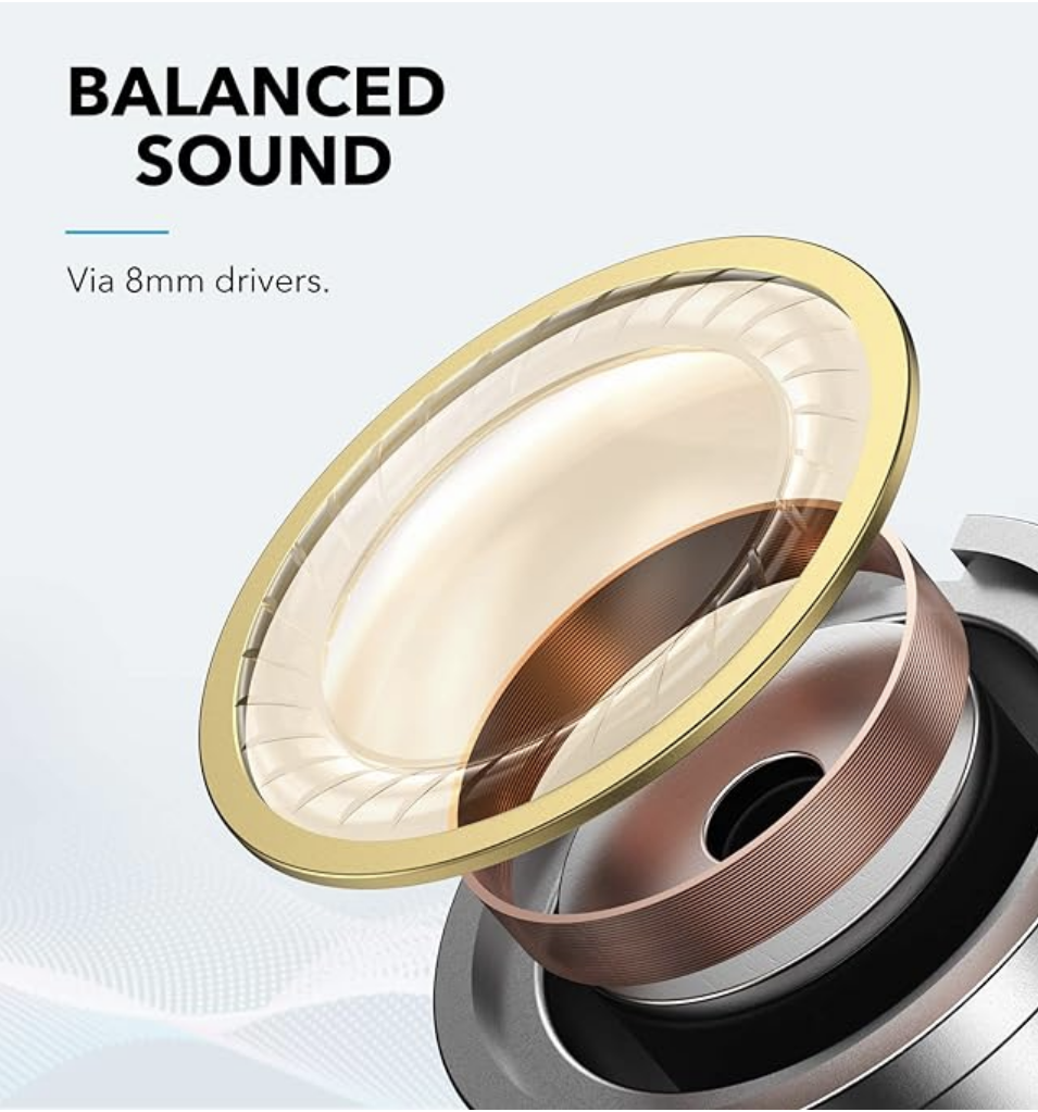 (Open Box) Soundcore Anker Life Dot 2 True Wireless Earbuds, 100 Hour Playtime, 8mm Drivers, Superior Sound, (Grade - A+)