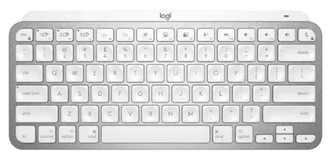 Logitech Mx Keys Mini Minimalist Wireless Illuminated Keyboard, Compact, Bluetooth, Backlit, USB-C, Compatible with MacOS, iOS, Windows, Linux, Android, Metal Build-Graphite - Unboxed