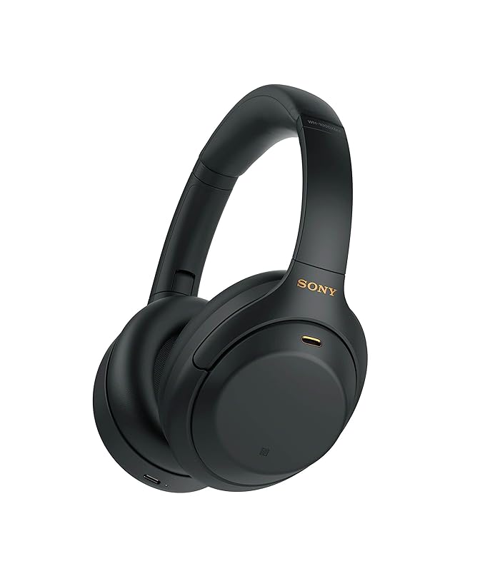 Sony WH-1000XM4 Industry Leading Wireless Noise Cancellation Bluetooth Over Ear Headphones with Mic for Phone Calls, 30 Hours Battery Life, Quick Charge, AUX, Touch Control and Voice Control - Unboxed