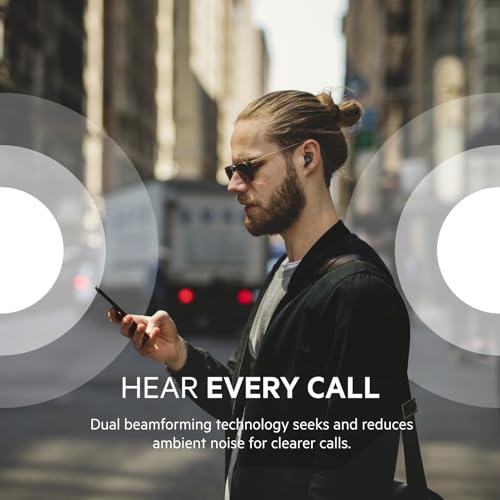 (Open Box) Belkin SOUNDFORM™ Rise True Wireless in-Ear Earbuds, IPX5 Sweat & Water Resistant, Up to 31 hrs. Playtime, Bluetooth 5.2, Wireless Charging | Black (Grade - A+)