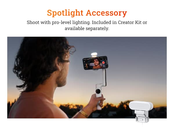 (Open Box)Insta360 Flow Standalone Gimbal(Grey) AI-Powered Smartphone Stabilizer with3-Axis Stabilization,Deep Track 3.0,1-Step Rapid Deploy,Built-in Selfie Stick & Tripod,SmartWheel Control (Grade - A+)