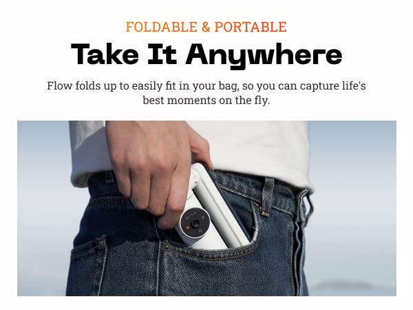 (Open Box)Insta360 Flow Standalone Gimbal(Grey) AI-Powered Smartphone Stabilizer with3-Axis Stabilization,Deep Track 3.0,1-Step Rapid Deploy,Built-in Selfie Stick & Tripod,SmartWheel Control (Grade - A+)