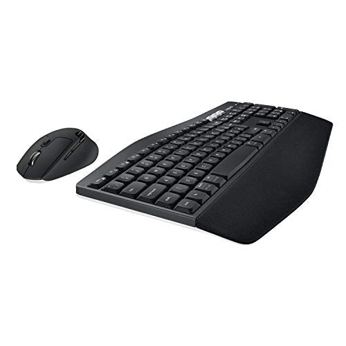 Logitech MK850 Multi-Device Wireless Keyboard and Mouse Set, 2.4GHz Wireless & Bluetooth, Curved Keyframe , 12 Programmable Keys, 3-Year Battery Life, PC/Mac - Unboxed