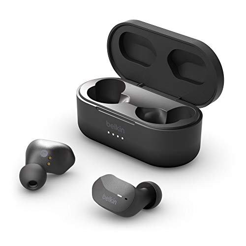 (Open Box) Belkin Soundform Bluetooth Truly Wireless in Ear Earbuds with Mic (Black) (Grade - A+)