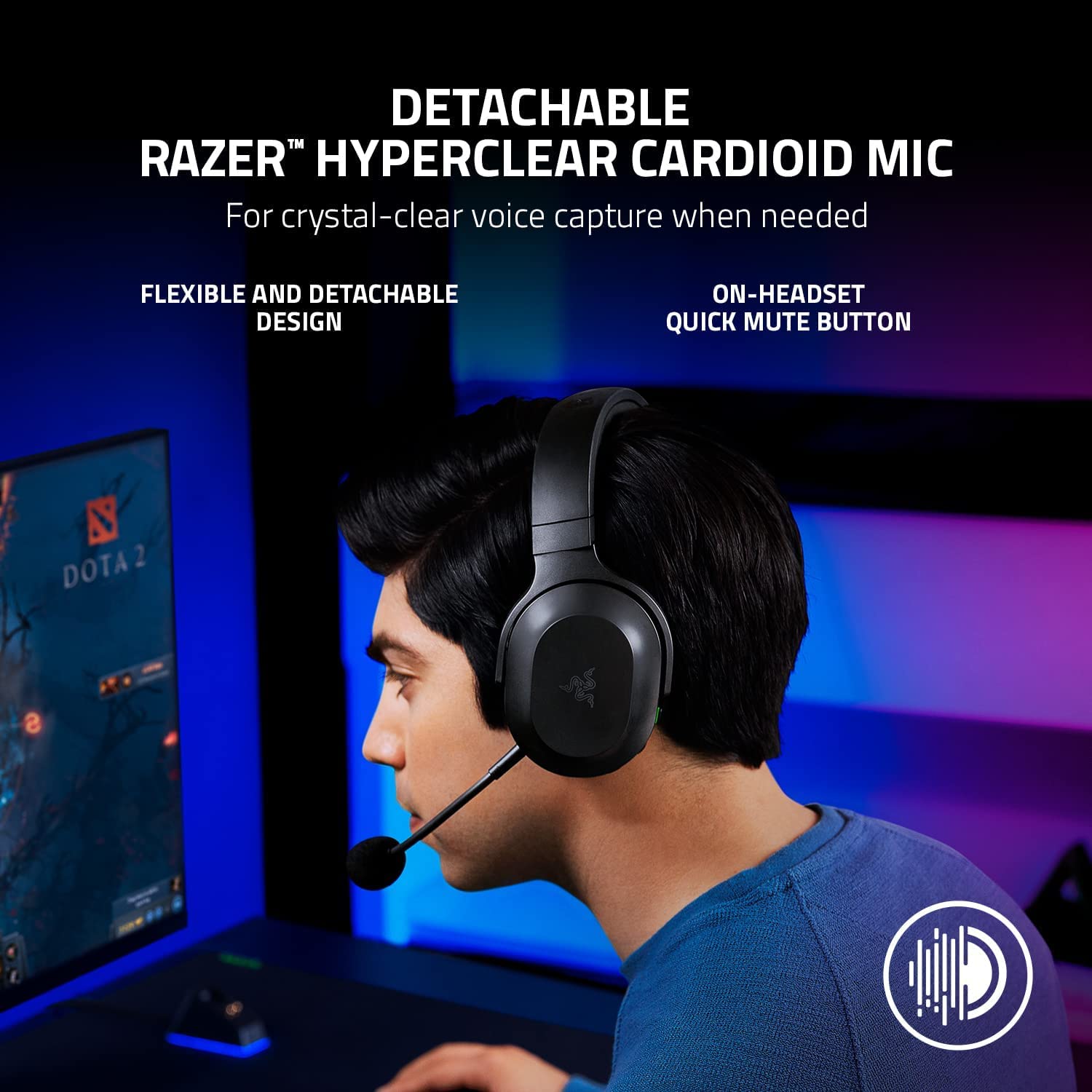 (Open Box) Razer Barracuda X (2022) - Wireless Multi-Platform Gaming and Mobile On Ear Headset - Black - FRML Packaging RZ04-04430100-R3M1 (Grade - A+)