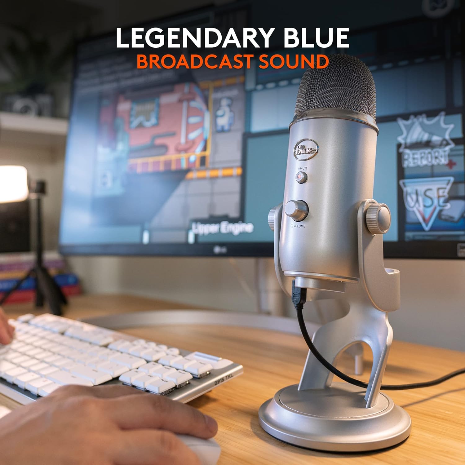Blue Yeti USB Microphone for Recording, Streaming, Gaming, Podcasting on PC and Mac, Condenser Mic for Laptop - Unboxed