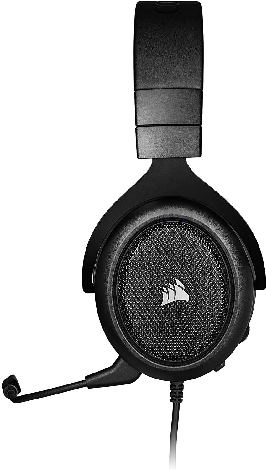 (Open Box) Corsair Hs50 Pro Wired On Ear Headphones with Mic (Carbon Black) (Grade - A+)