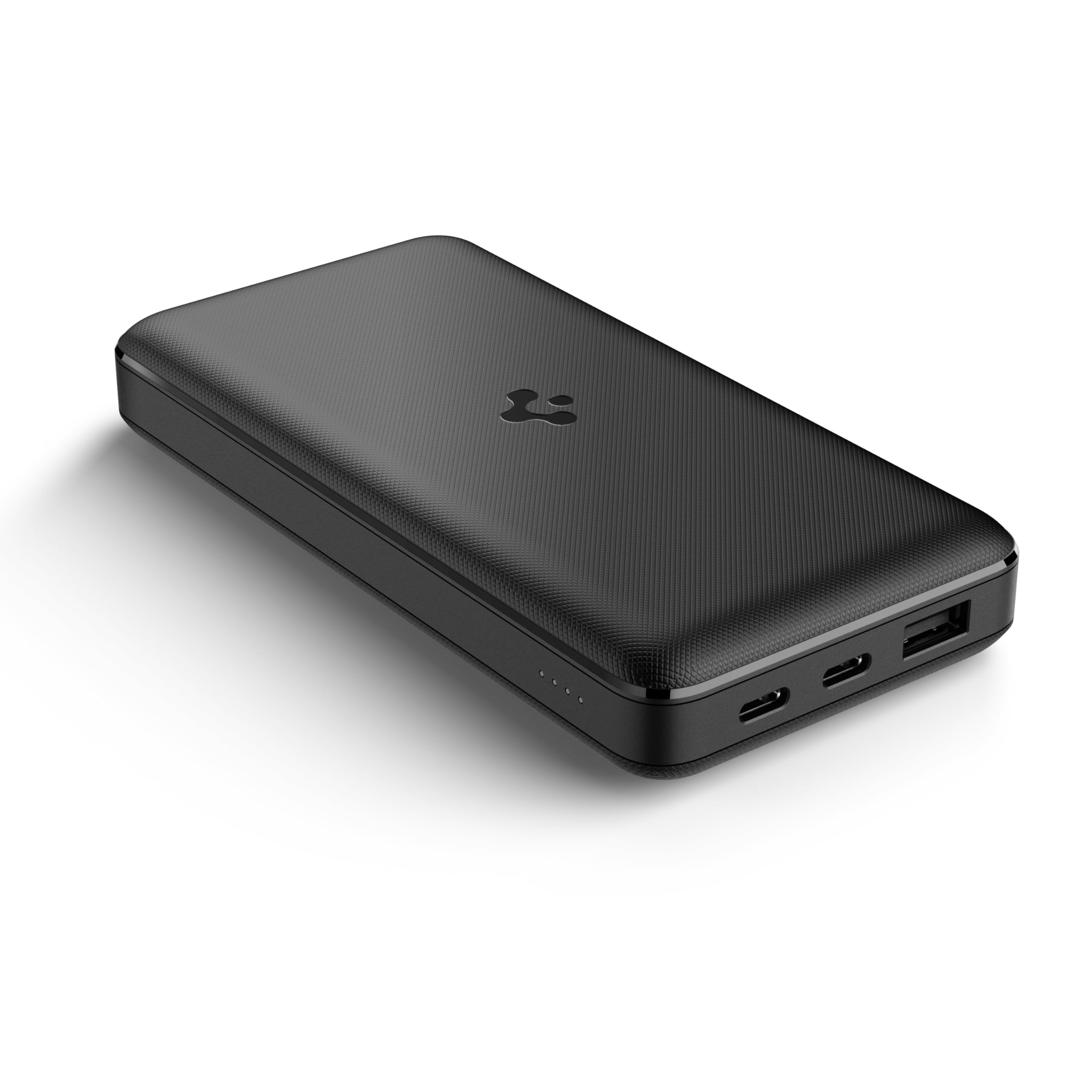 (Open Box) Spigen 20000 mAh, 30W Fast Charging Power Bank for MacBook Pro with 30W for 2 USB-C Ports, 22.5W for 1 USB-A Port, Included USB-C to USB-C Cable - Black (Grade - A+)