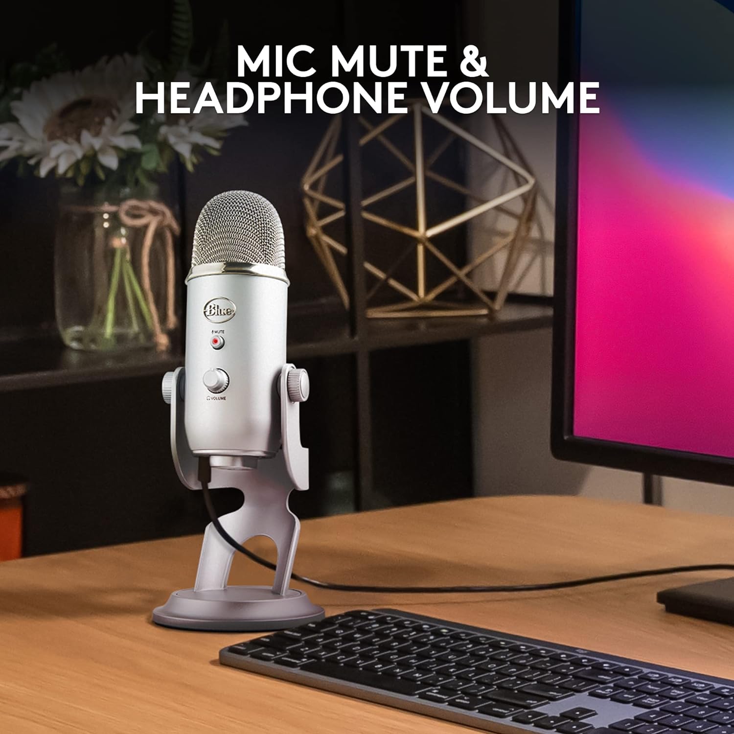 Blue Yeti USB Microphone for Recording, Streaming, Gaming, Podcasting on PC and Mac, Condenser Mic for Laptop - Unboxed