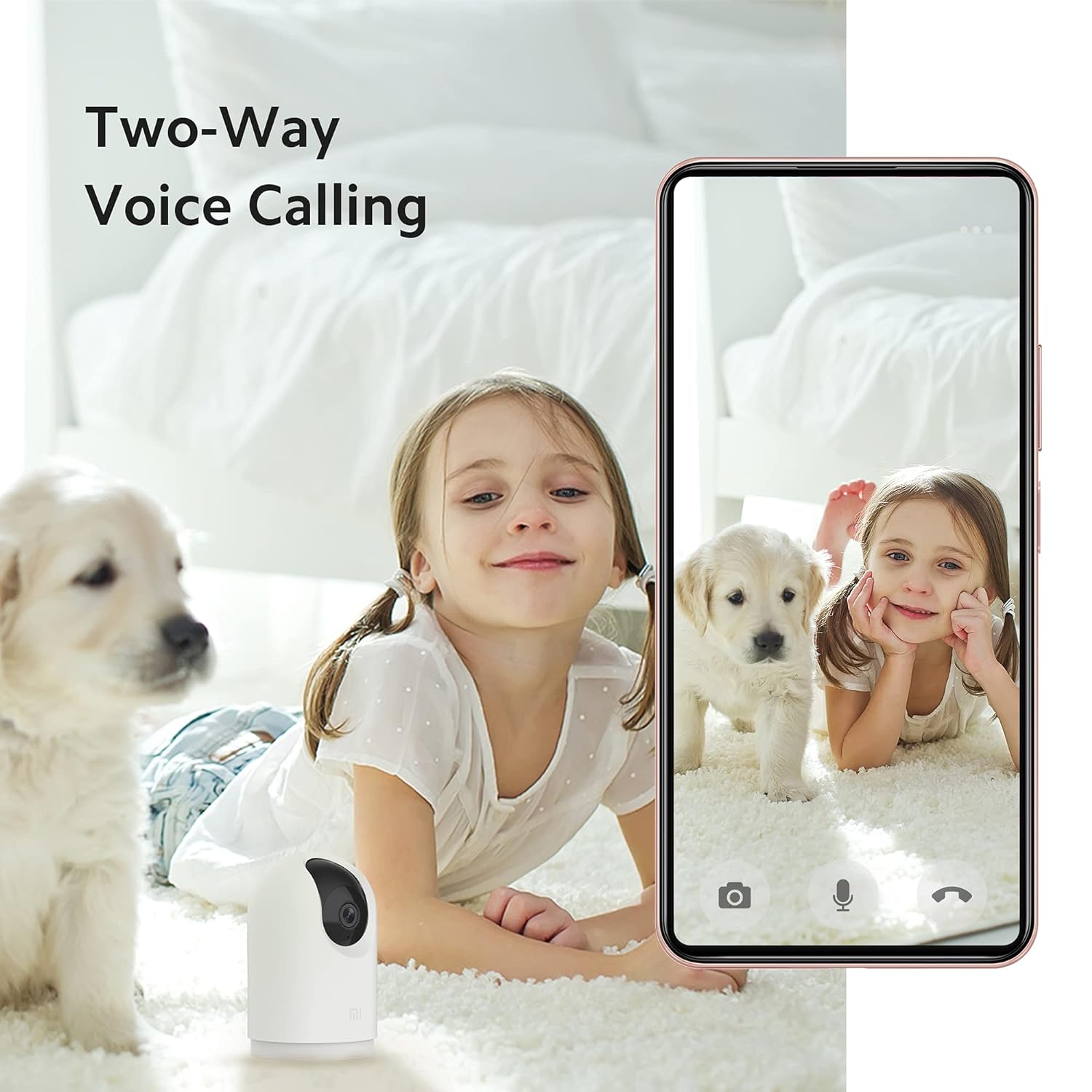 (Open Box) Mi 360 Home Security Wireless Camera 2K Pro with Bluetooth Gateway BLE 4.2 l Dual Band Wi-fi Connection l 3 Million HD 1296p| 3MP CCTV |Full Color in Low-Light | AI Human Detection, White (Grade - A+)