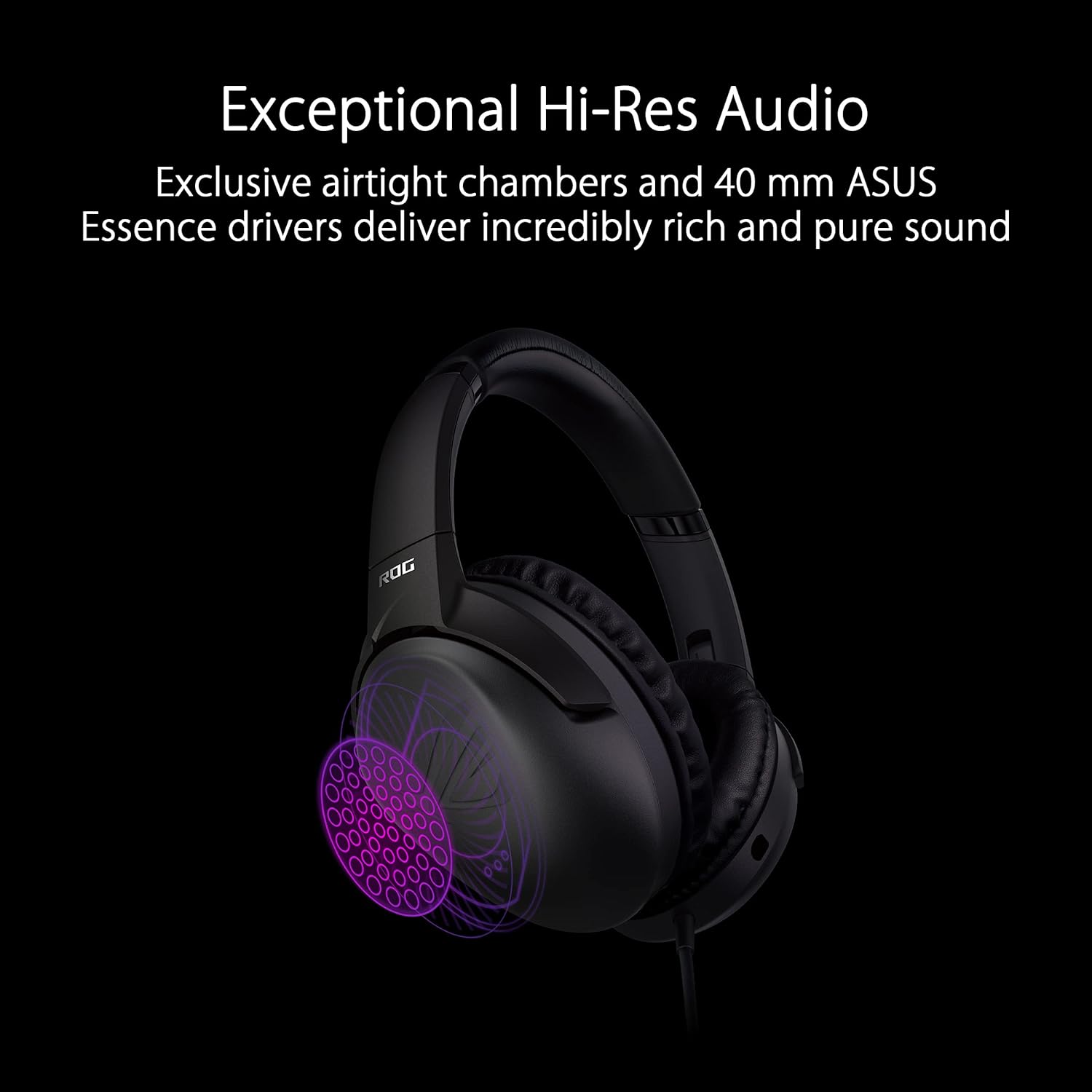 (Open Box) ASUS ROG Strix Go Core Wired Over The Ear Headphone with Mic (Black) (Grade - A+)