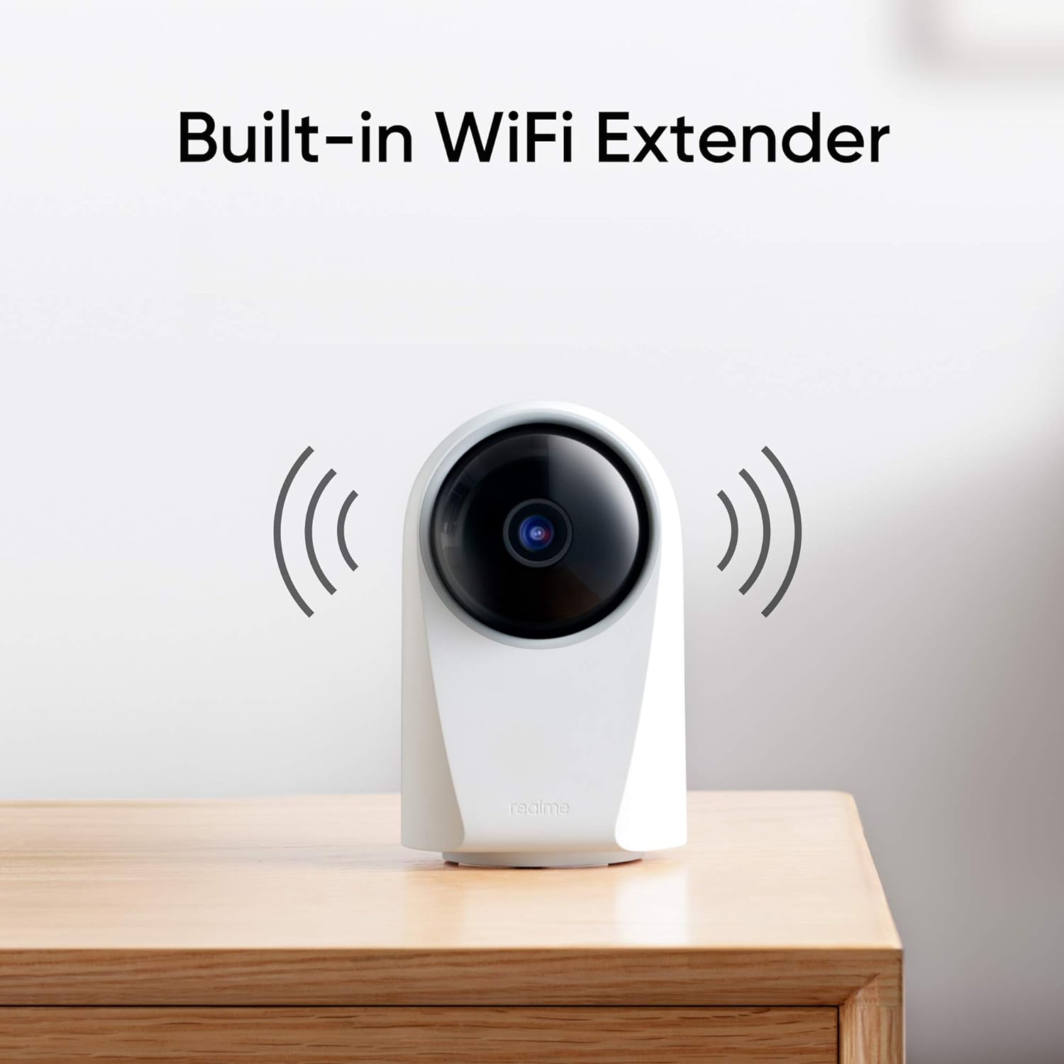 (Open Box) Realme 360 Deg 1080p Full HD WIFI Smart Security Camera (White) | Alexa Enabled | 2-Way Audio | Night Vision | Motion Tracking & Intruder Alert, 7.1cm x 6.58cm x 11.43cm (Grade - A+)