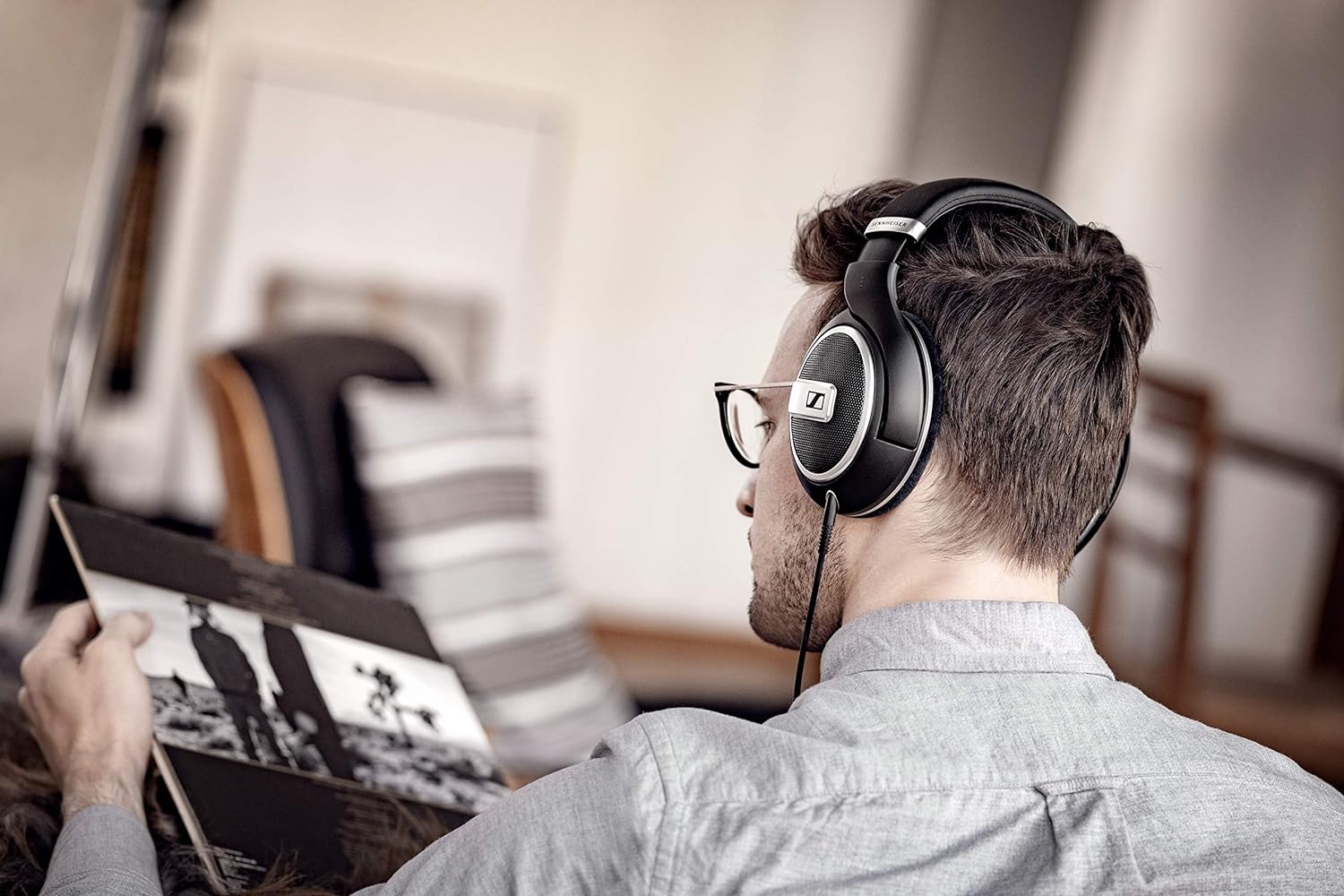 (Open Box) Sennheiser HD 599 Special Edition Wired, Over The Ear Audiophile Headphones with E.A.R. Technology for Wide Sound Field, Open-Back Earcups, Detachable Cable (Black) Without Mic. 2-Year Warranty (Grade - A+)