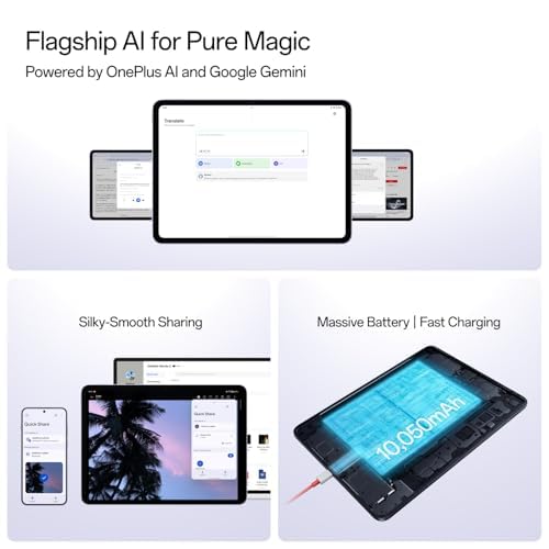 OnePlus, Pad Go 2 [Smartchoice], 12.1 inch (30.73 CM), LCD, 8GB RAM, 256GB ROM, Wi-Fi + 5G, Quad Speakers, Eye Care - Unboxed