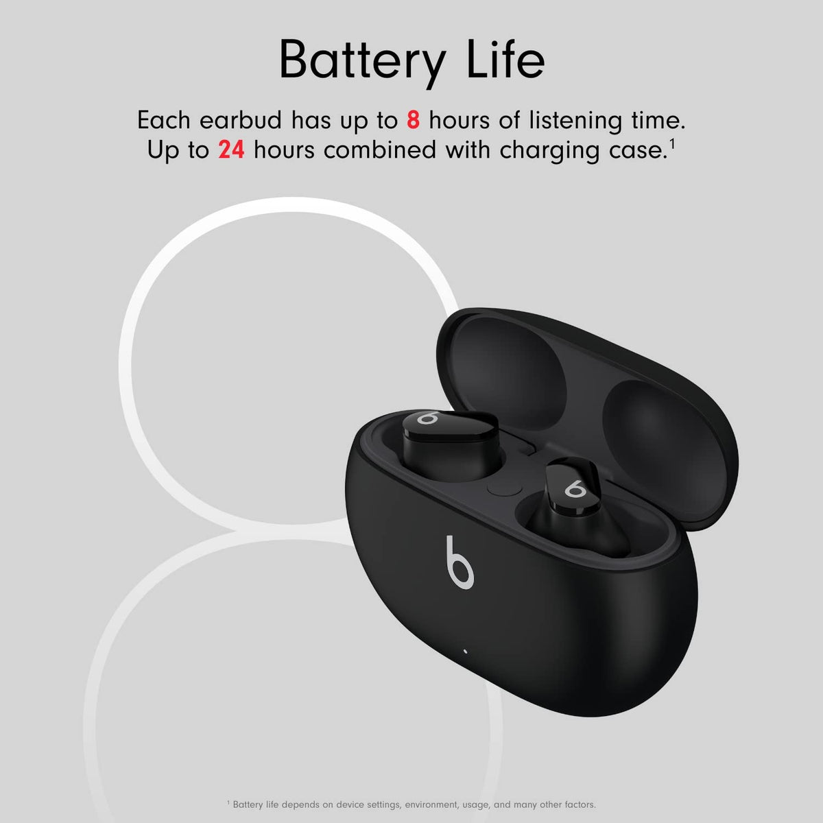 Beats Studio Buds - Wireless Bluetooth Noise Cancelling Earbuds - Up to 8H Battery Life, Up to 24H w Charging Case, IPX4 Rating, Sweat Resistant, Apple & Android Compatible, Built-in Mic - Unboxed