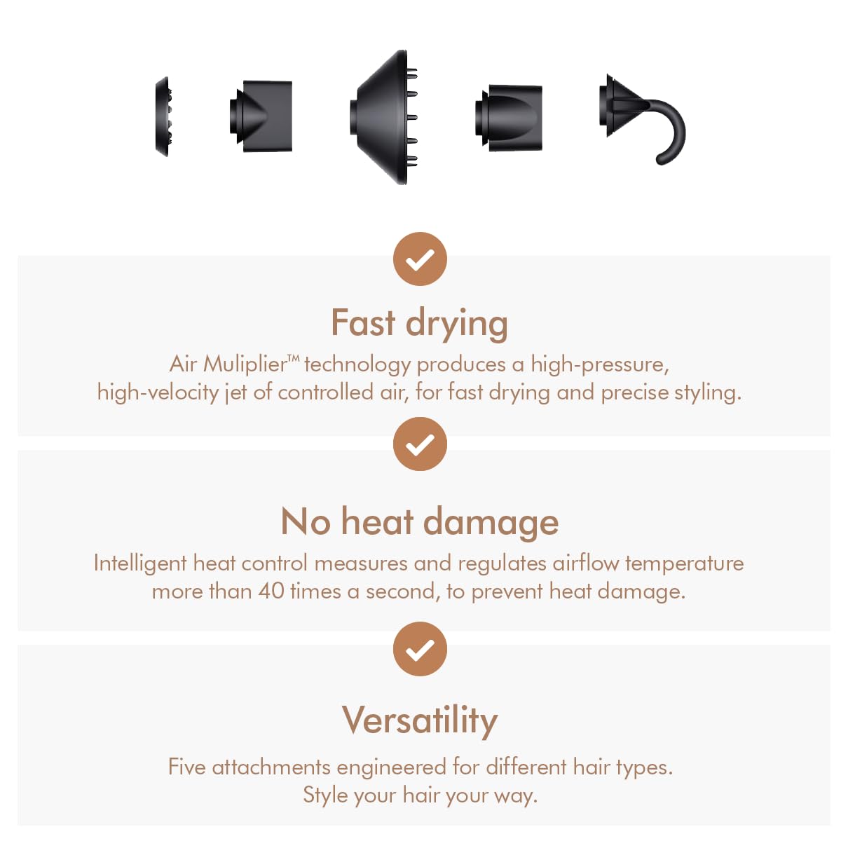 Dyson Supersonic™ Hair Dryer|Fast Drying|No Heat Damage|5 attachments|7 styling, 3 Speed & 3 Heat Settings|Travel Friendly|Unisex Usage|Intelligent Heat Control|2 Year Warranty (Prussian Blue)
