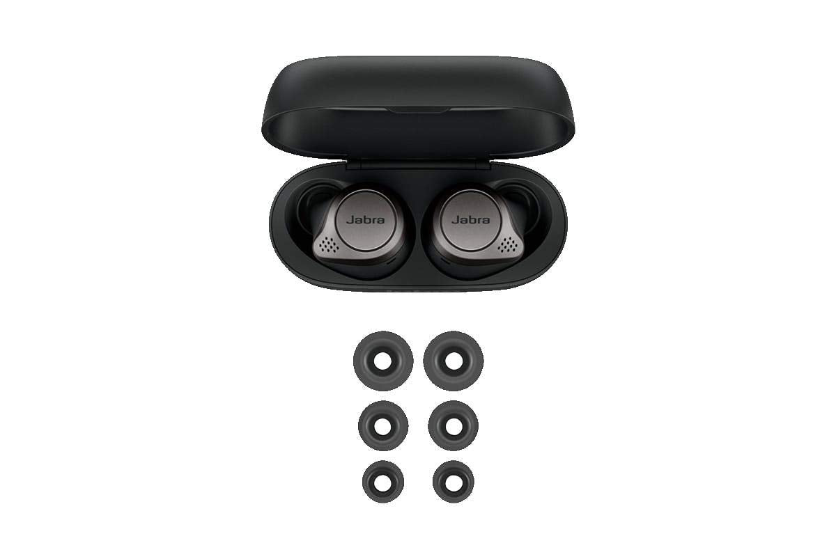 Jabra Elite 75t Bluetooth Truly Wireless In Ear Earbuds with Mic Active Noise Cancelling (ANC), Long Battery Life for Calls & Music, Voice Assistant Enabled - Unboxed