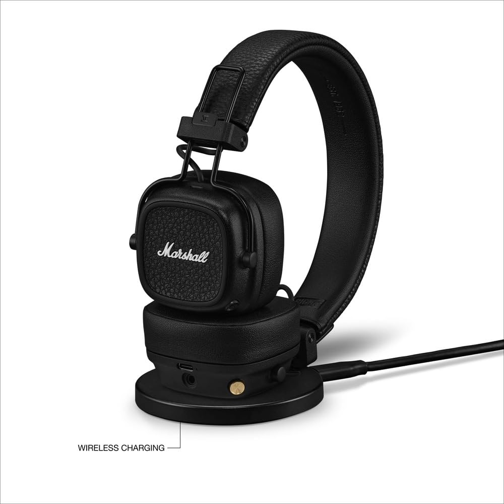 Marshall Major V Wireless On Ear Headphones, Black