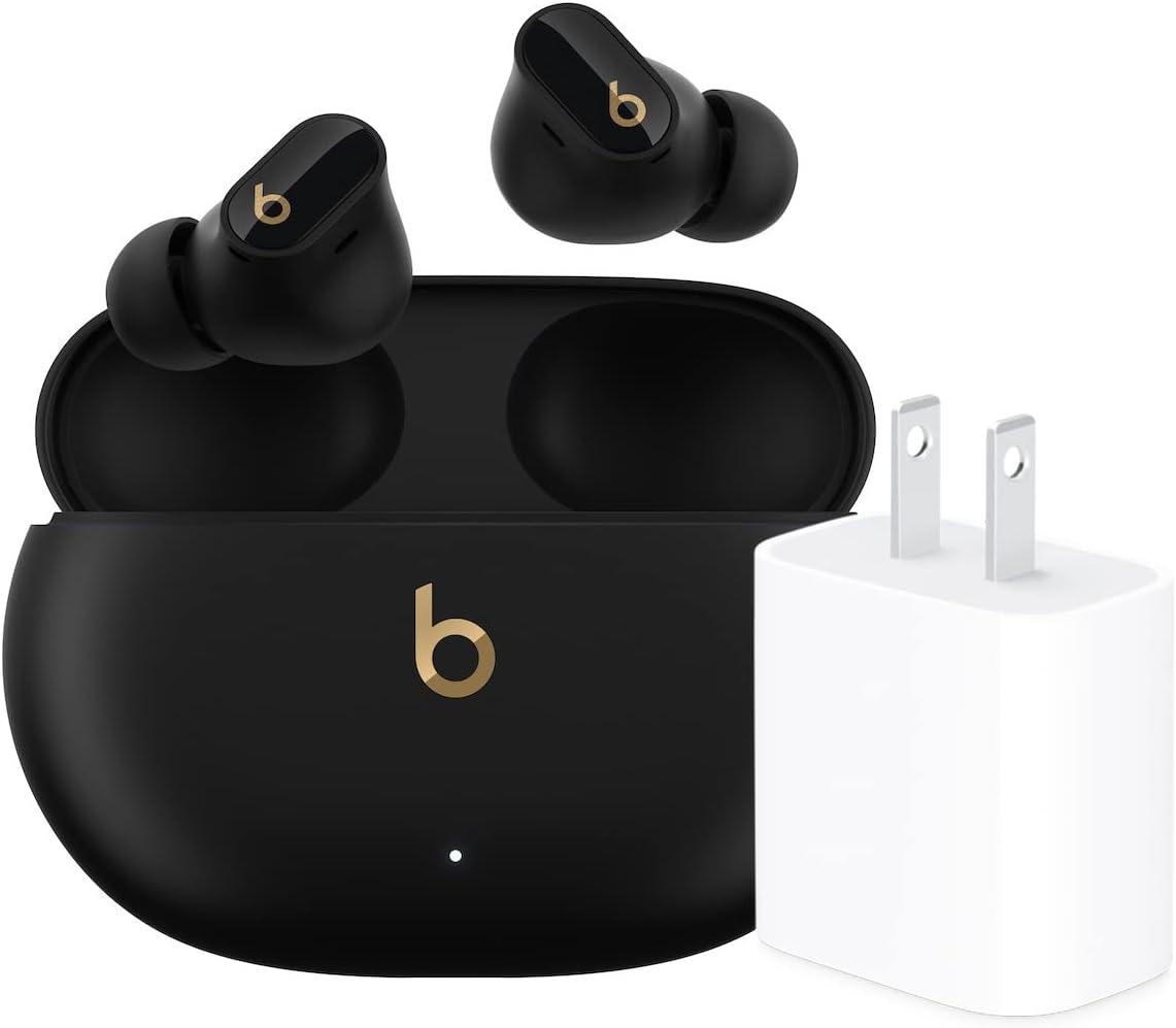 Beats Studio Buds + | True Wireless Noise Cancelling Earbuds, Enhanced Apple & Android Compatibility, Built-in Microphone, Sweat Resistant Bluetooth Headphones, Spatial Audio - Ivory