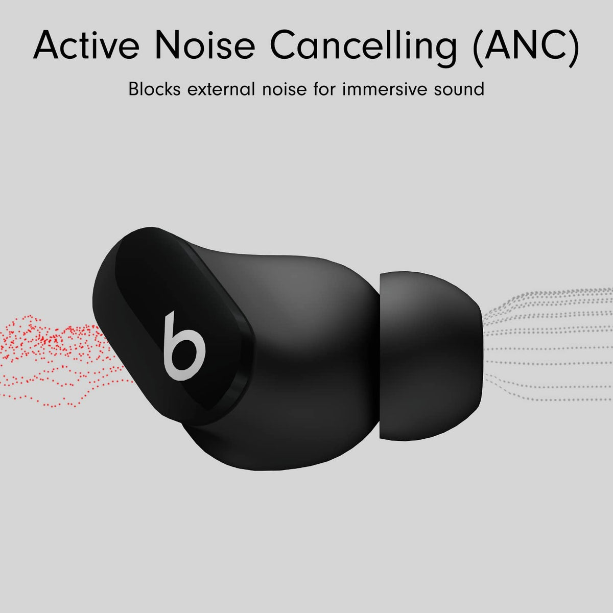 Beats Studio Buds - Wireless Bluetooth Noise Cancelling Earbuds - Up to 8H Battery Life, Up to 24H w Charging Case, IPX4 Rating, Sweat Resistant, Apple & Android Compatible, Built-in Mic - Unboxed