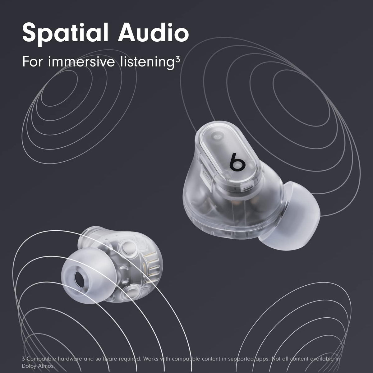 Beats Studio Buds + | True Wireless Noise Cancelling Earbuds, Enhanced Apple & Android Compatibility, Built-in Microphone, Sweat Resistant Bluetooth Headphones, Spatial Audio - Ivory