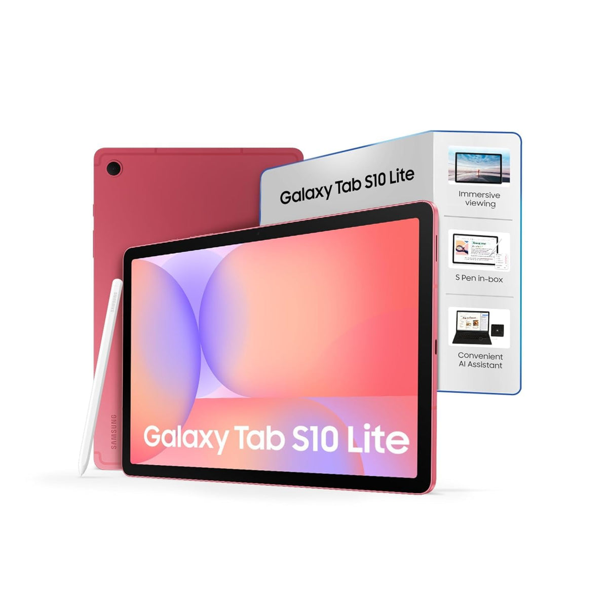 Samsung Galaxy Tab S10 Lite [Smartchoice], 10.9-inch (27.7 CM), LCD Display, 6GB RAM, 128GB ROM, Wi-Fi+5G, Dual Speakers, S Pen, Silver, AI Enabled - Unboxed