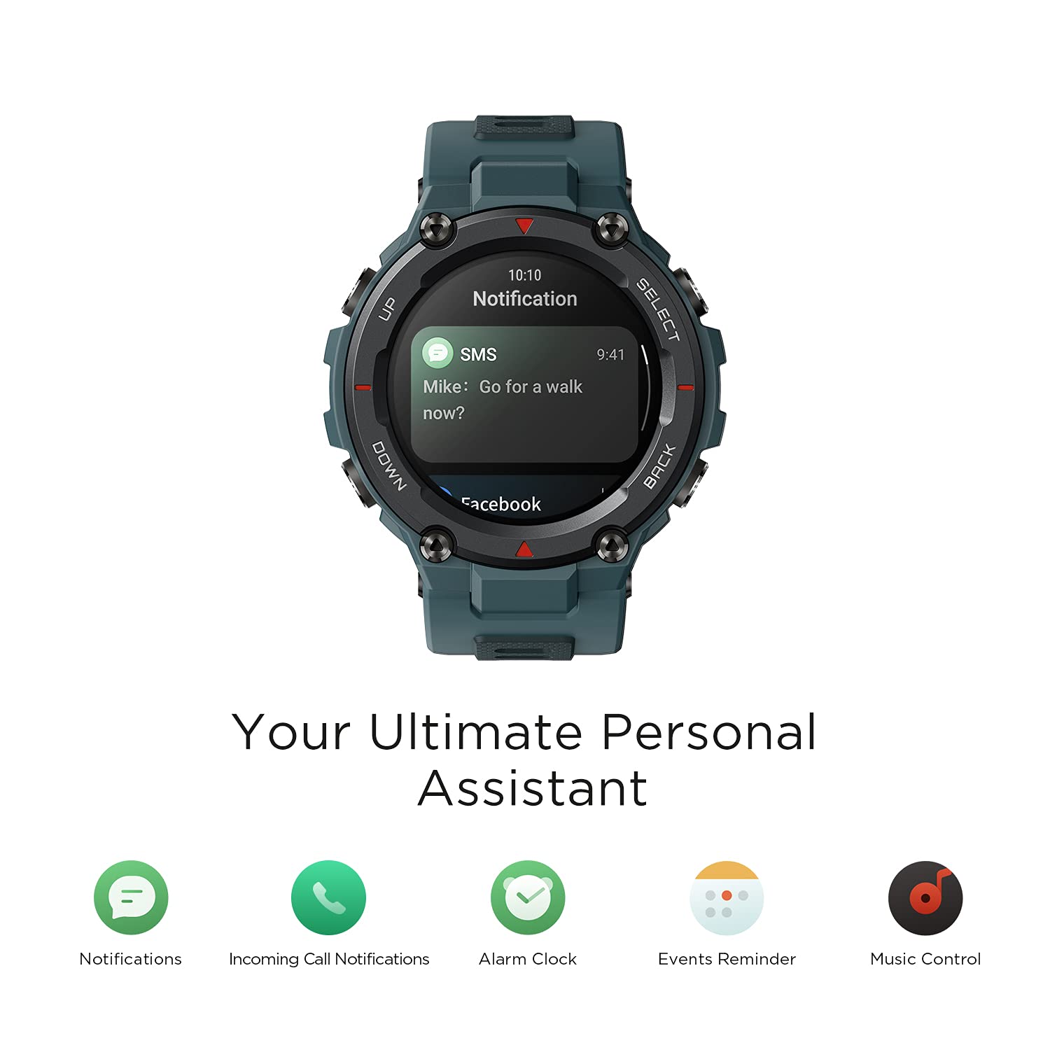 Amazfit T-Rex Pro 48mm Smartwatch Fitness Watch with SpO2, Heart Rate, Sleep Monitor, Sports Watch with Over 100 Sports Modes, 10 ATM Waterproof, 18 Day Battery Life, GPS - Unboxed