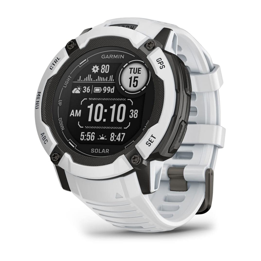 Garmin Instinct 2X Solar, Large Rugged GPS Smartwatch, Built-in Sports Apps and Health Monitoring, Solar Charging and Ultratough Design Features, Graphite