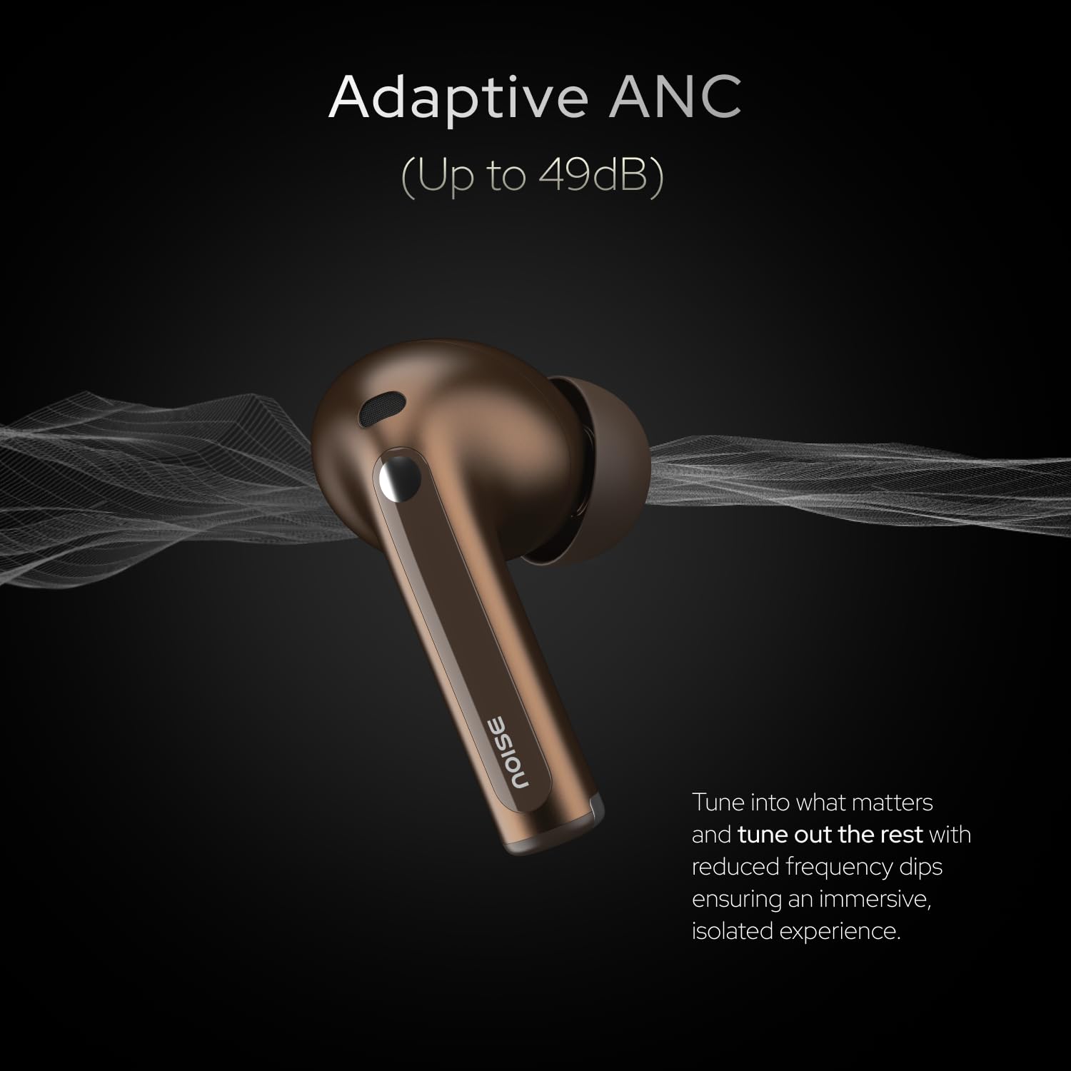 Noise Master Buds, Sound by Bose in-Ear Bluetooth Earbuds, Up to 49dB Adaptive ANC, LHDC 5.0, Immersive Spatial Audio, 44H Playtime with 6 mic ENC, Dual Pairing, IPX5 Ear Buds TWS - Unboxed