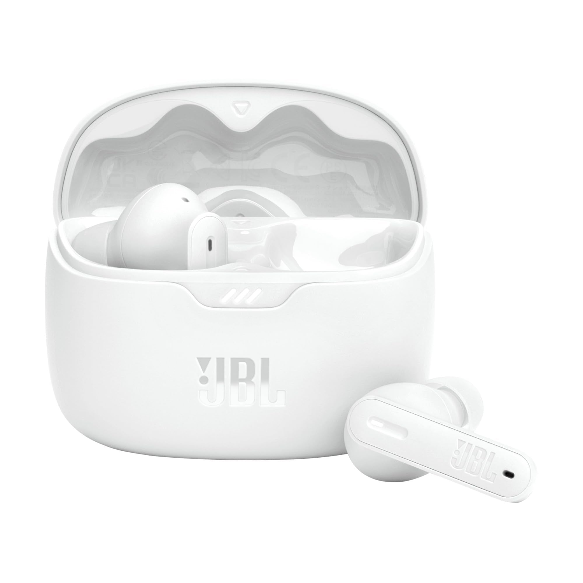 JBL Tune Beam In Ear Wireless TWS Earbuds with Mic, ANC Earbuds, Customized Extra Bass with Headphones App, 48 Hrs Battery, Quick Charge, 4-Mics, IP54, Ambient Aware & Talk-Thru, Bluetooth 5.3 (Black)